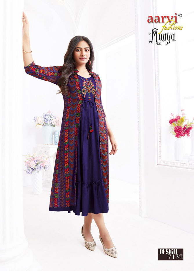 Manya Vol 27 By Aarvi Cotton Kurti Catalog